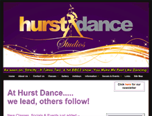 Tablet Screenshot of hurstdance.co.uk
